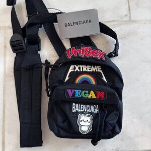 Authentic Balenciaga Extreme Unisex Vegan Gamer Backpack Crossbody Purse